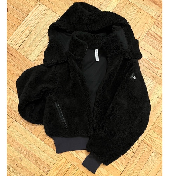 [SOLD] Foxy Sherpa Jacket Fleece Black XS - Picture 3 of 6